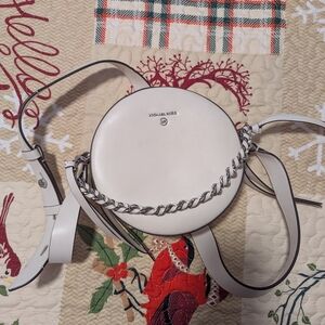 Michael Kors Cream Round Crossbody Bag